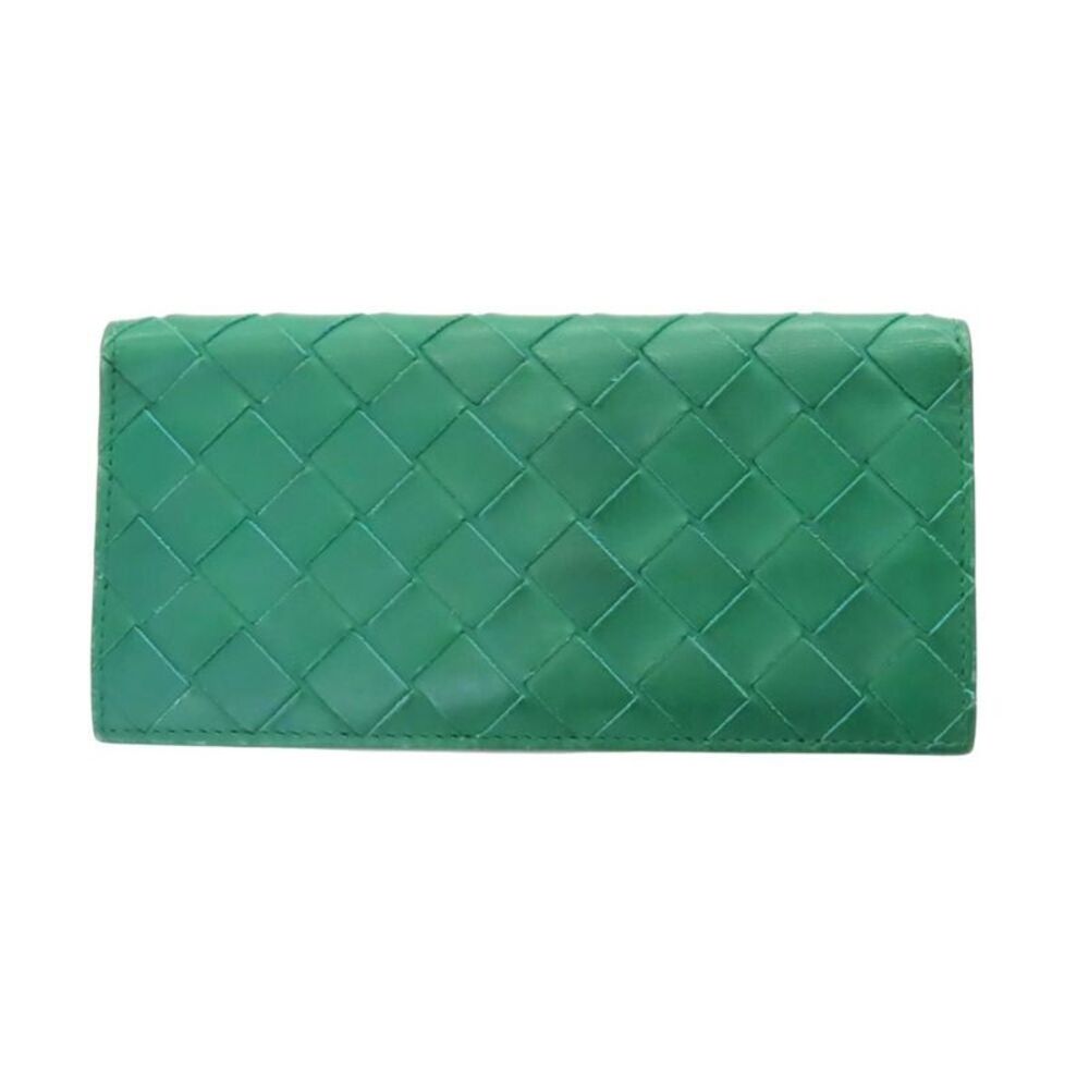 Bottega Veneta Intrecciato Long Wallet Leather Wallet